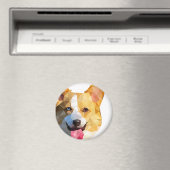 Corgi Low Poly Art Magnet (In Situ (Geschirrspüler))