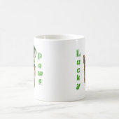 Corgi Lucky Paws; Corgi St Patrick's Day Geschenk Kaffeetasse (Mittel)