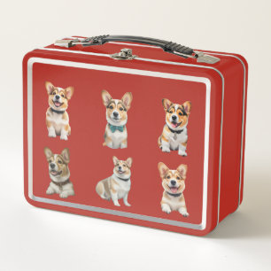 Corgi-Lunchbox Metall Brotdose