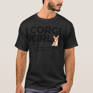 Corgi Mädchen Definition Lustiges Haustier Corgi H T-Shirt