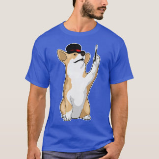 Corgi Magician Magician Zauberwand T-Shirt