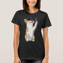 Corgi Magician Magician Zauberwand T-Shirt