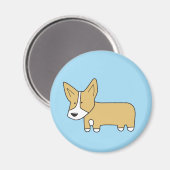 Corgi Magnet (Vorderseite/Rückseite)
