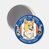 Corgi Magnet (Vorderseite/Rückseite)