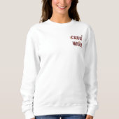 Corgi Mama Ästhetische Typografie Cozy Sweatshirt (Vorderseite)