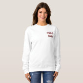 Corgi Mama Ästhetische Typografie Cozy Sweatshirt (Vorne ganz)