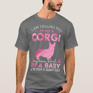 Corgi Mama Baby Hund Funny Niedlich Hunde Besitzer T-Shirt