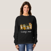 Corgi Mama Christmas Party Edition Sweatshirt (Vorne ganz)