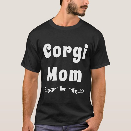 Corgi Mama Corgi Dog Design T-Shirt (Vorderseite)