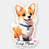 Corgi Mama Dog Aufkleber