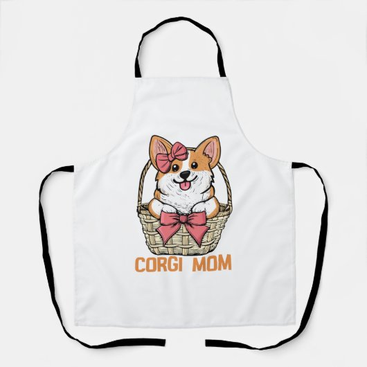 Corgi Mama Dog Eigentümer Geschenk Frauen Corgi Mu Schürze (Vorderseite)