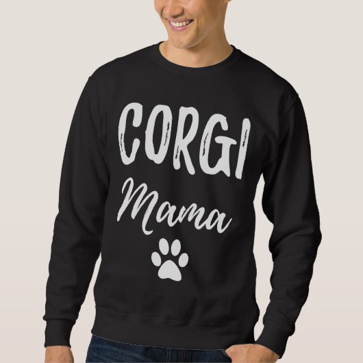 Corgi Mama Dog Mama Sweatshirt (Vorderseite)