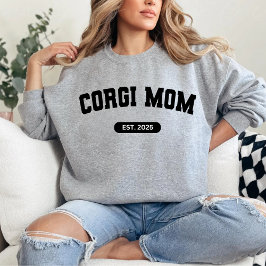 CORGI MAMA Dog Mum Custom Birth Year Sweater Sweatshirt