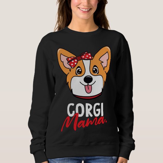 Corgi Mama Dog Sweatshirt (Vorderseite)