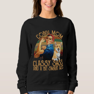 Corgi Mama elegant und ein wenig clever Sweatshirt