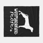 Corgi Mama Fleecedecke (Vorderseite (Horizontal))