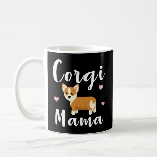 Corgi Mama für Frauen Corgi Dog Mama Geschenk für  Kaffeetasse (Links)