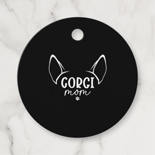 Corgi Mama Geschenkanhänger (Vorderseite)
