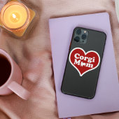 Corgi Mama Heart Aufkleber