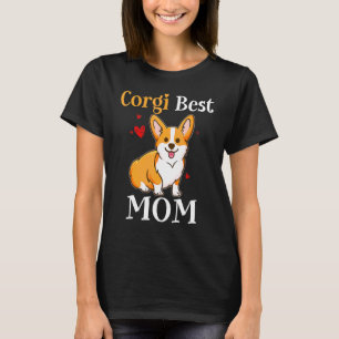 Corgi Mama Herzchen Hund zum Muttertag T-Shirt