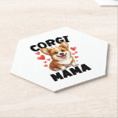 Corgi Mama - Niedlich Corgi Mama Untersetzer (angewinkelt)