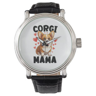 Corgi-Mama - Niedliche Corgi-Mama Armbanduhr