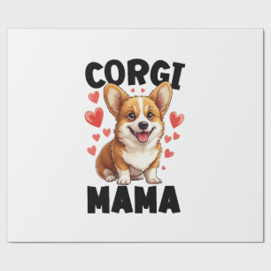 Corgi-Mama - Niedliche Corgi-Mama Geschenkpapier