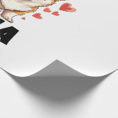 Corgi-Mama - Niedliche Corgi-Mama Geschenkpapier (Ecke)