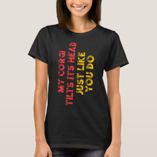 Corgi Mama Papa Hund Frauen Männer Kinder T-Shirt