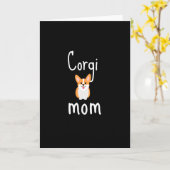 Corgi Mama - Sketch Corgi Karte (Gelbe Blume)