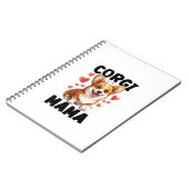 Corgi-Mama - Süße Corgi-Mama Notizblock (Linke Seite)