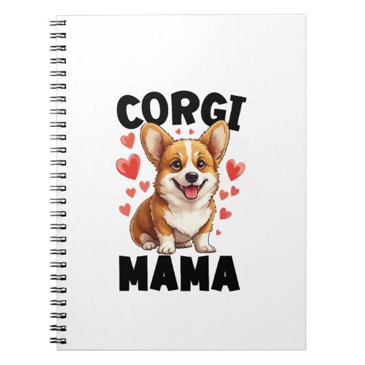 Corgi-Mama - Süße Corgi-Mama Notizblock (Vorderseite)