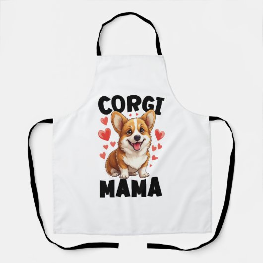Corgi-Mama - Süße Corgi-Mama Schürze (Vorderseite)