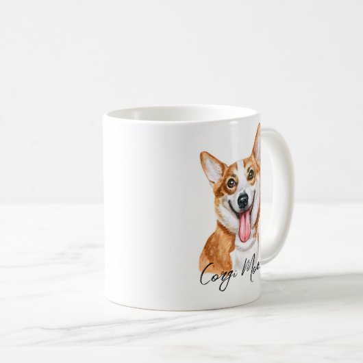 Corgi Mama Tasse (VorderseiteRechts)