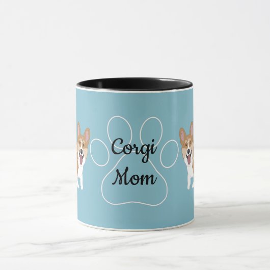 Corgi Mama Tasse (Zentrum)