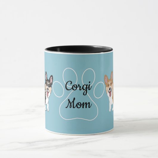 Corgi Mama Tasse (Zentrum)