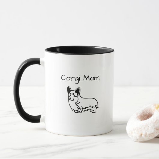 Corgi Mama Tasse (Mit Donut)