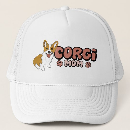 Corgi-Mama Truckerkappe (Vorderseite)