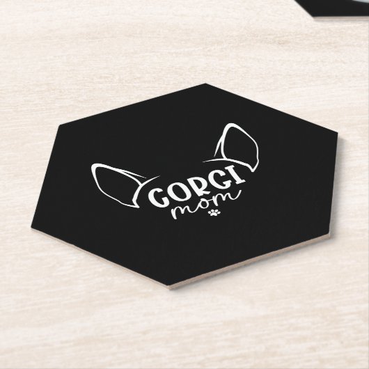 Corgi Mama Untersetzer (angewinkelt)