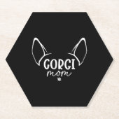 Corgi Mama Untersetzer (Vorderseite)