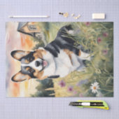 Corgi Meadow Magic: Ein blumenentzückendes Erlebni Seidenpapier (Handwerk)
