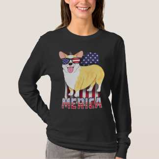 Corgi Merica für Kinder Jungs US Flagge 4. Juli Do T-Shirt