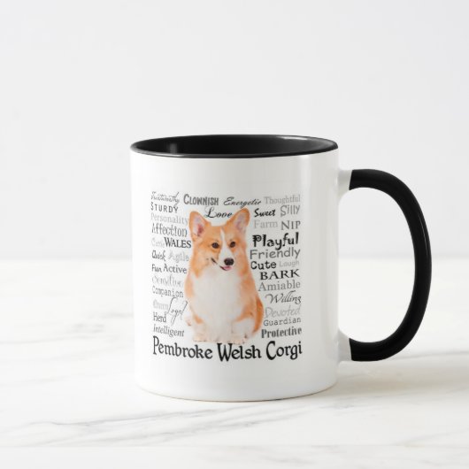 Corgi-Merkmal-Tasse Tasse (Rechts)