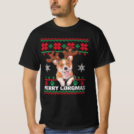 Corgi Merry Corgmas Ugly Christmas T-Shirt