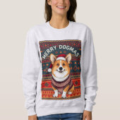 Corgi Merry Dogmas Sweatshirt (Vorderseite)