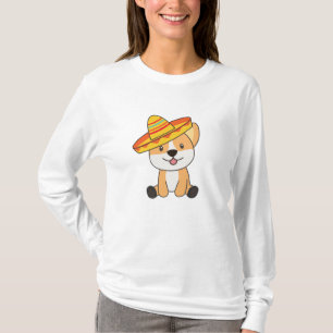 Corgi Mexico Sombrero Sweet Hunde für Kinder T-Shirt