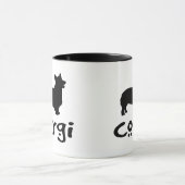Corgi mit coolem Text Tasse (Zentrum)
