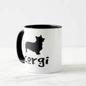 Corgi mit coolem Text Tasse (Vorderseite Links)