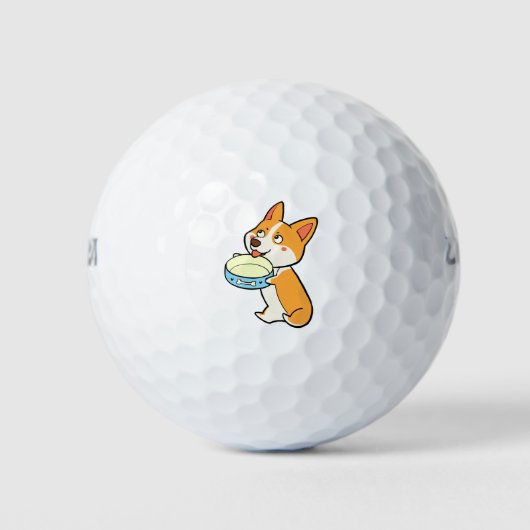 Corgi mit Dish Golfball (Vorderseite)