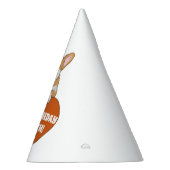 Corgi mit Herz Niedlich Personalisiert Partyhütchen (Rechts)